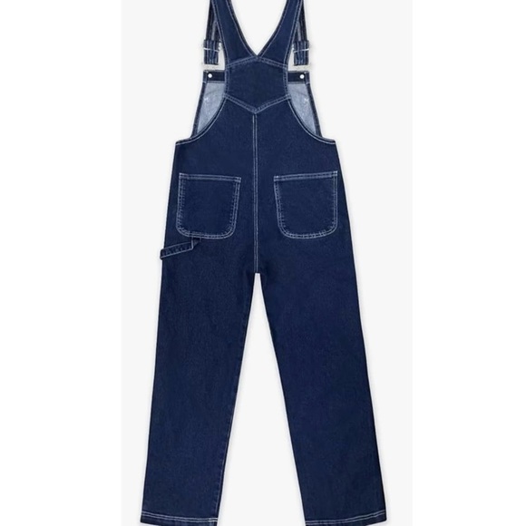 NWT Women's Comfortable Stretch Casual Jumpsuit Denim Pants Overalls - Picture 5 of 5